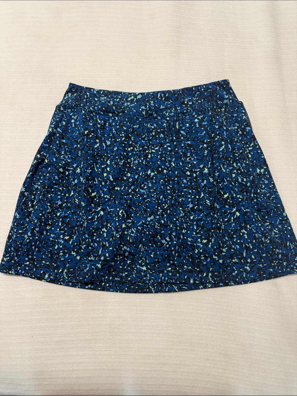 Title nine Blue Floral-Print Golf Skirt